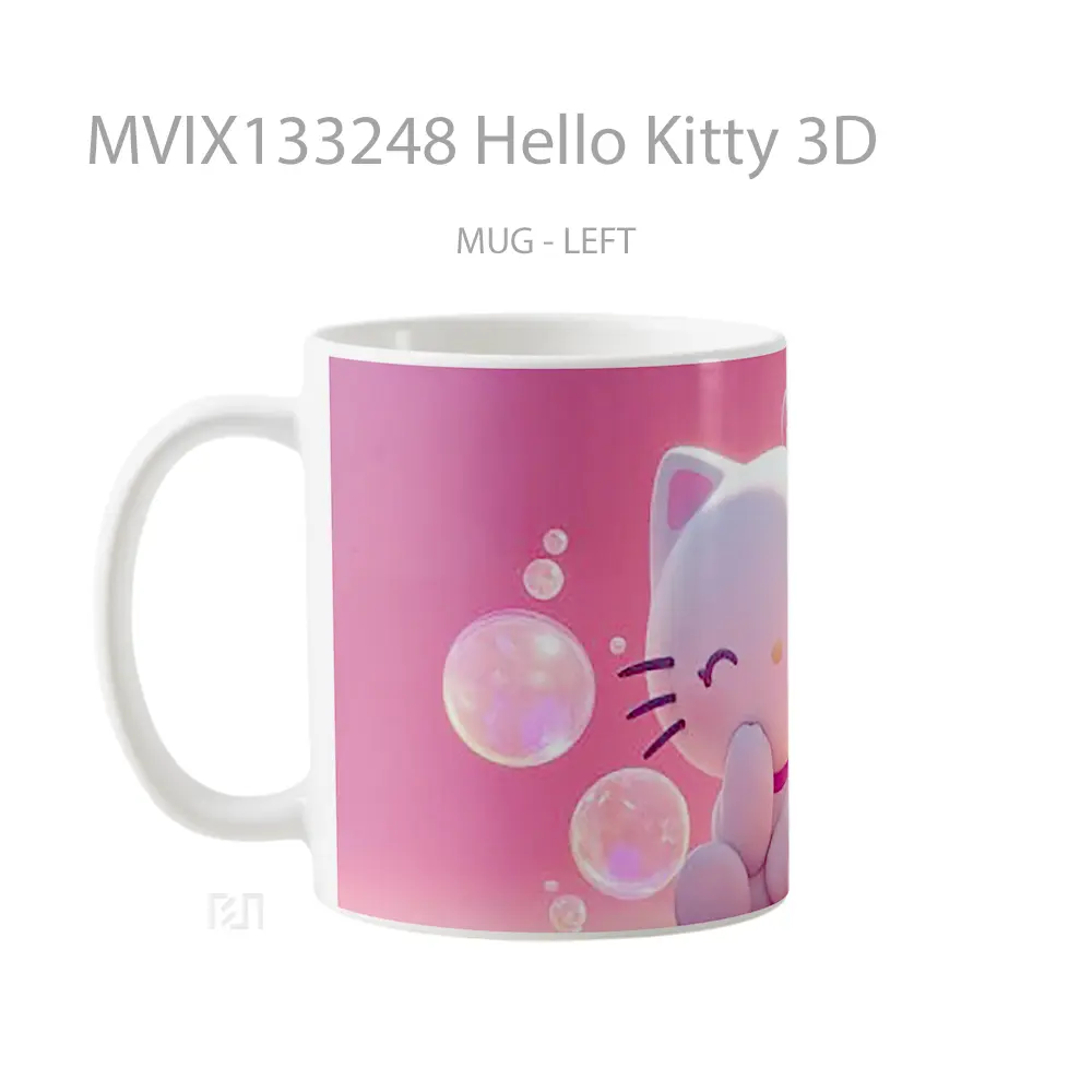 Mug Hello Kitty 3D Gelas Keramik Unik - All-side / Desain