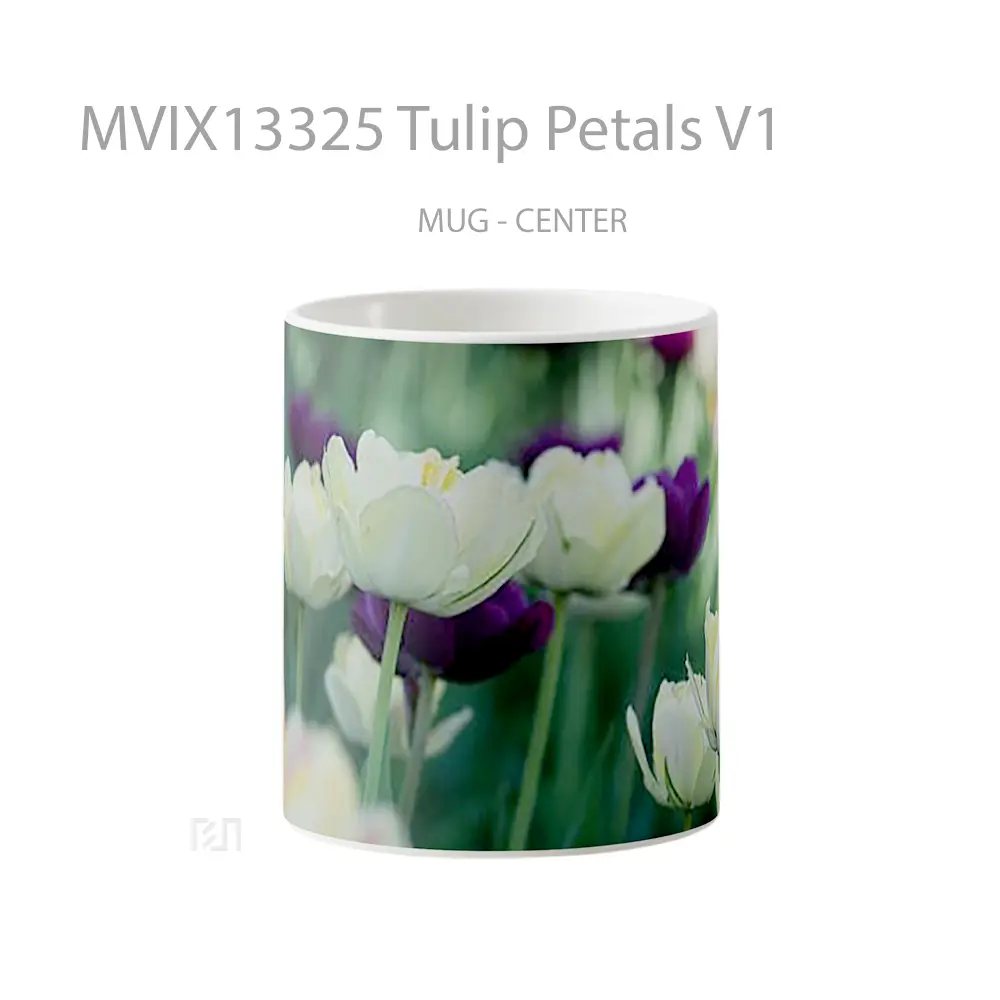 Mug Tulip Petals V1 Gelas Keramik Unik