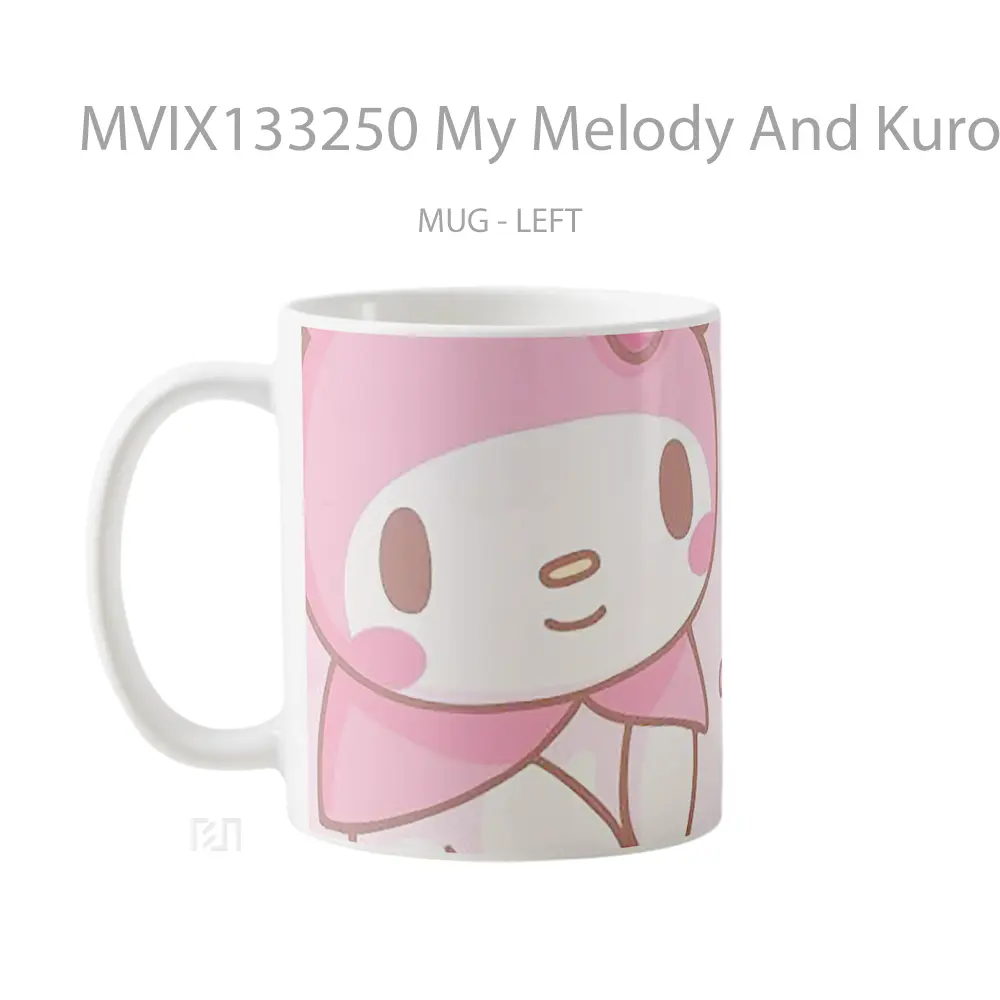 Mug My Melody And Kuromi Gelas Keramik Unik - All-side / Desain