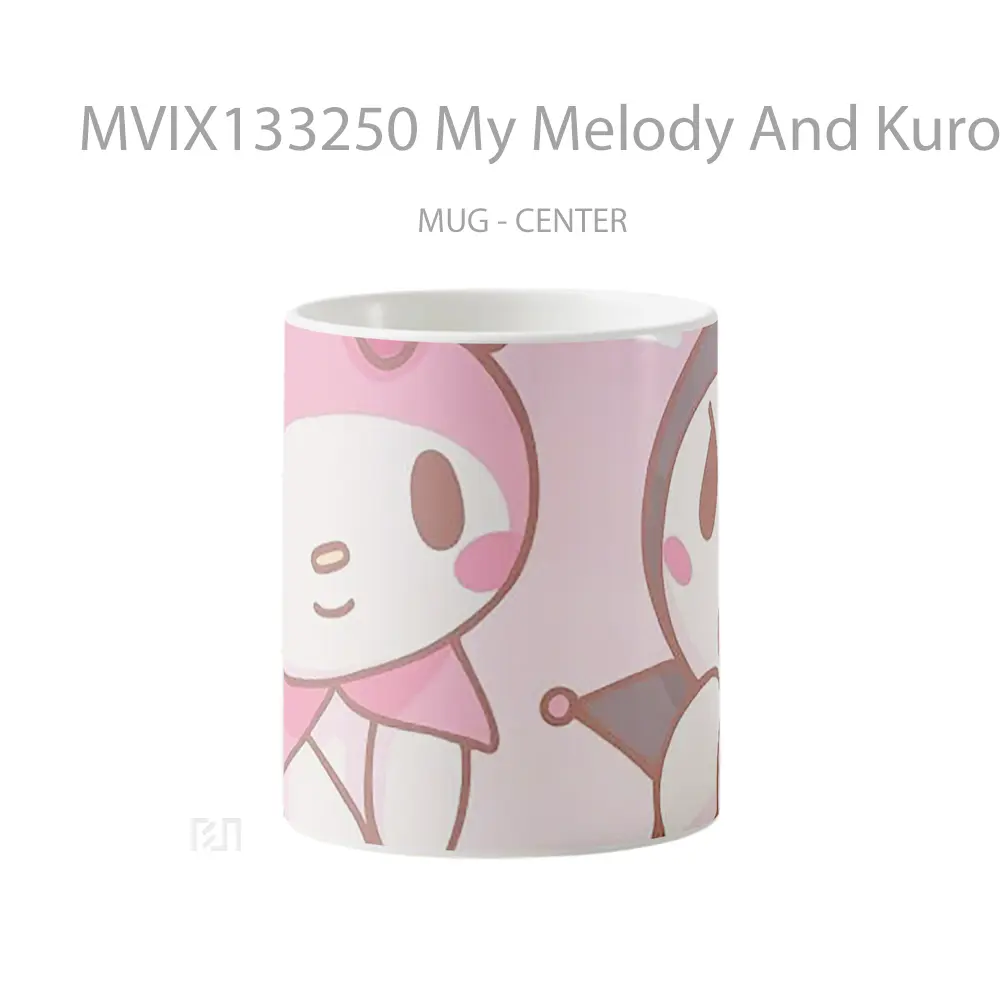 Mug My Melody And Kuromi Gelas Keramik Unik