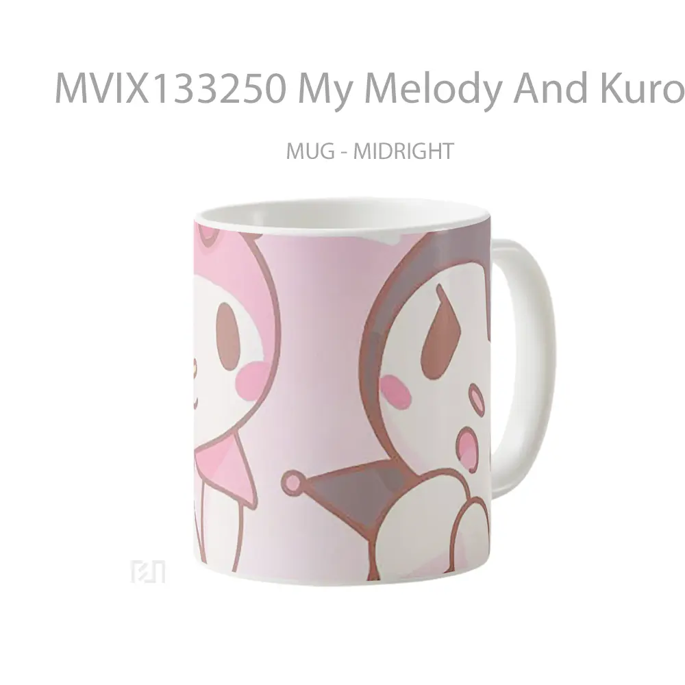 Mug My Melody And Kuromi Gelas Keramik Unik - All-side / Desain
