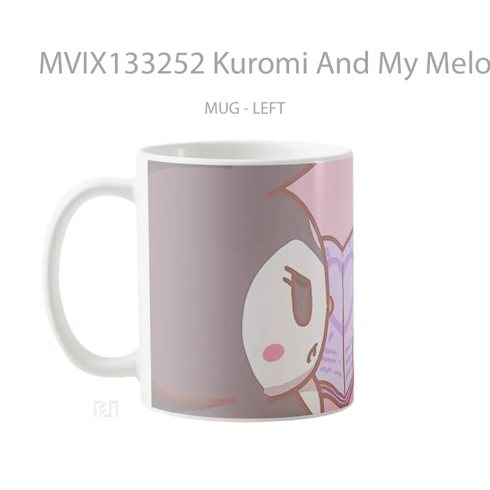 Mug Kuromi And My Melody V2 Gelas Keramik Unik - All-side / Desain