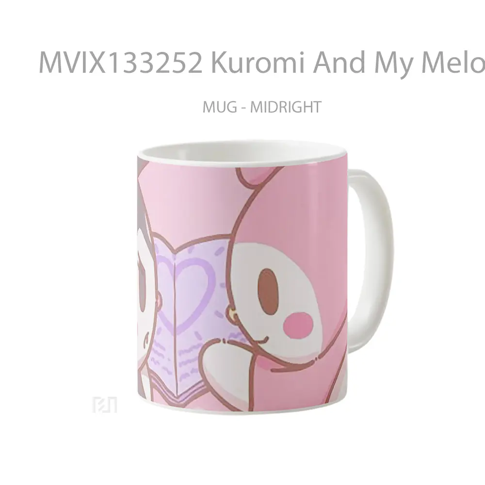 Mug Kuromi And My Melody V2 Gelas Keramik Unik - All-side / Desain