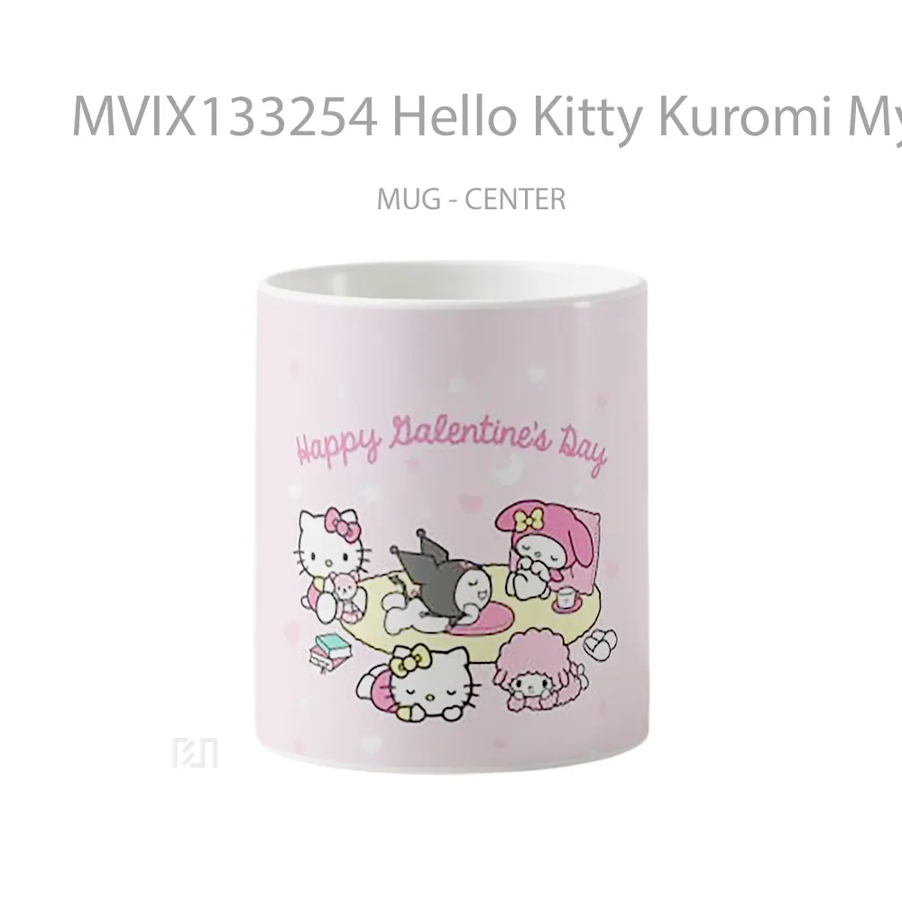 Mug Hello Kitty Kuromi My Melody And Other Characters Gelas Keramik Unik