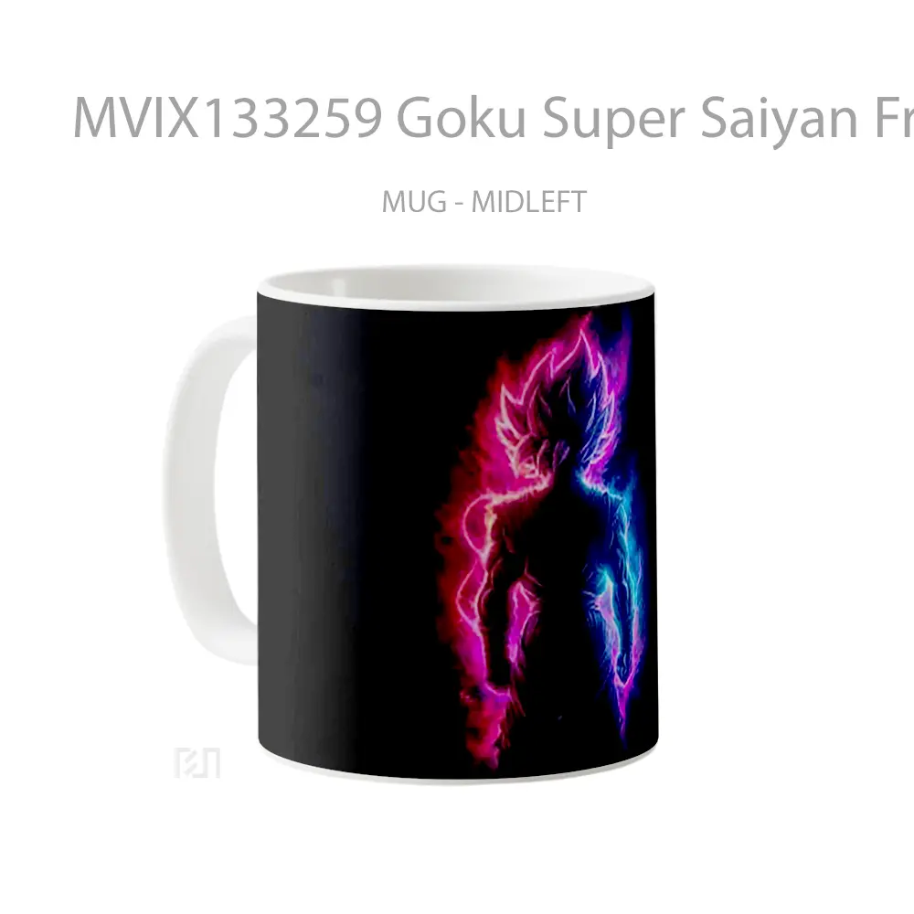 Mug Goku Super Saiyan From Dragon Ball V1 Cangkir Anime - All-side / Desain