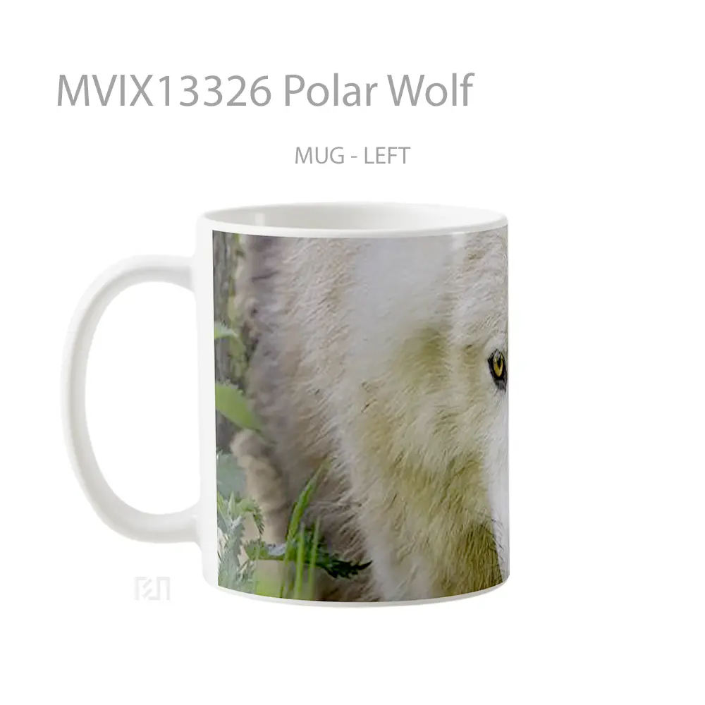 Mug Polar Wolf Gelas Hewan Lucu - All-side / Desain