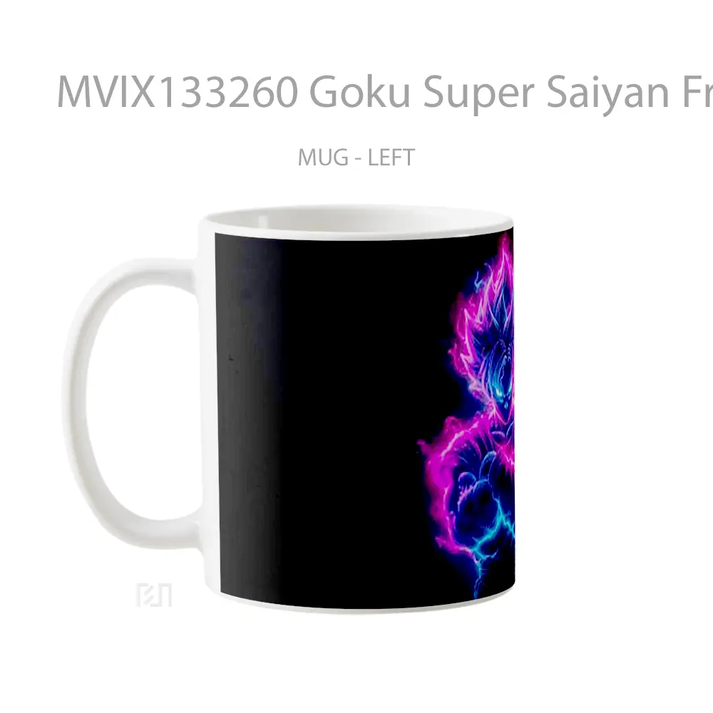 Mug Goku Super Saiyan From Dragon Ball V2 Cangkir Anime - All-side / Desain