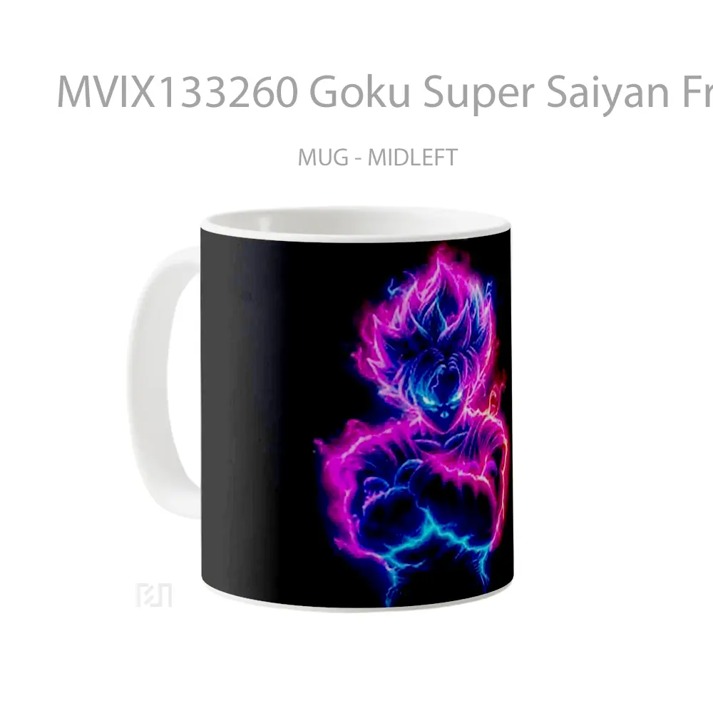 Mug Goku Super Saiyan From Dragon Ball V2 Cangkir Anime - All-side / Desain