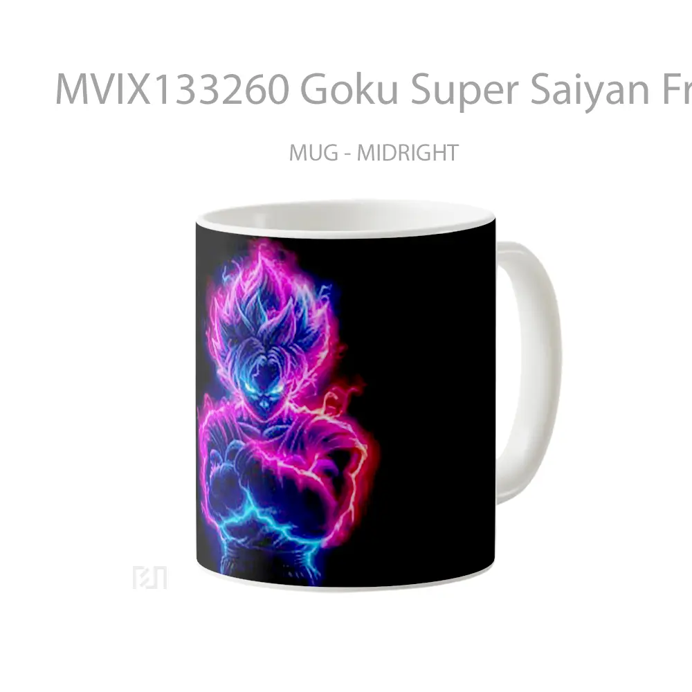 Mug Goku Super Saiyan From Dragon Ball V2 Cangkir Anime - All-side / Desain
