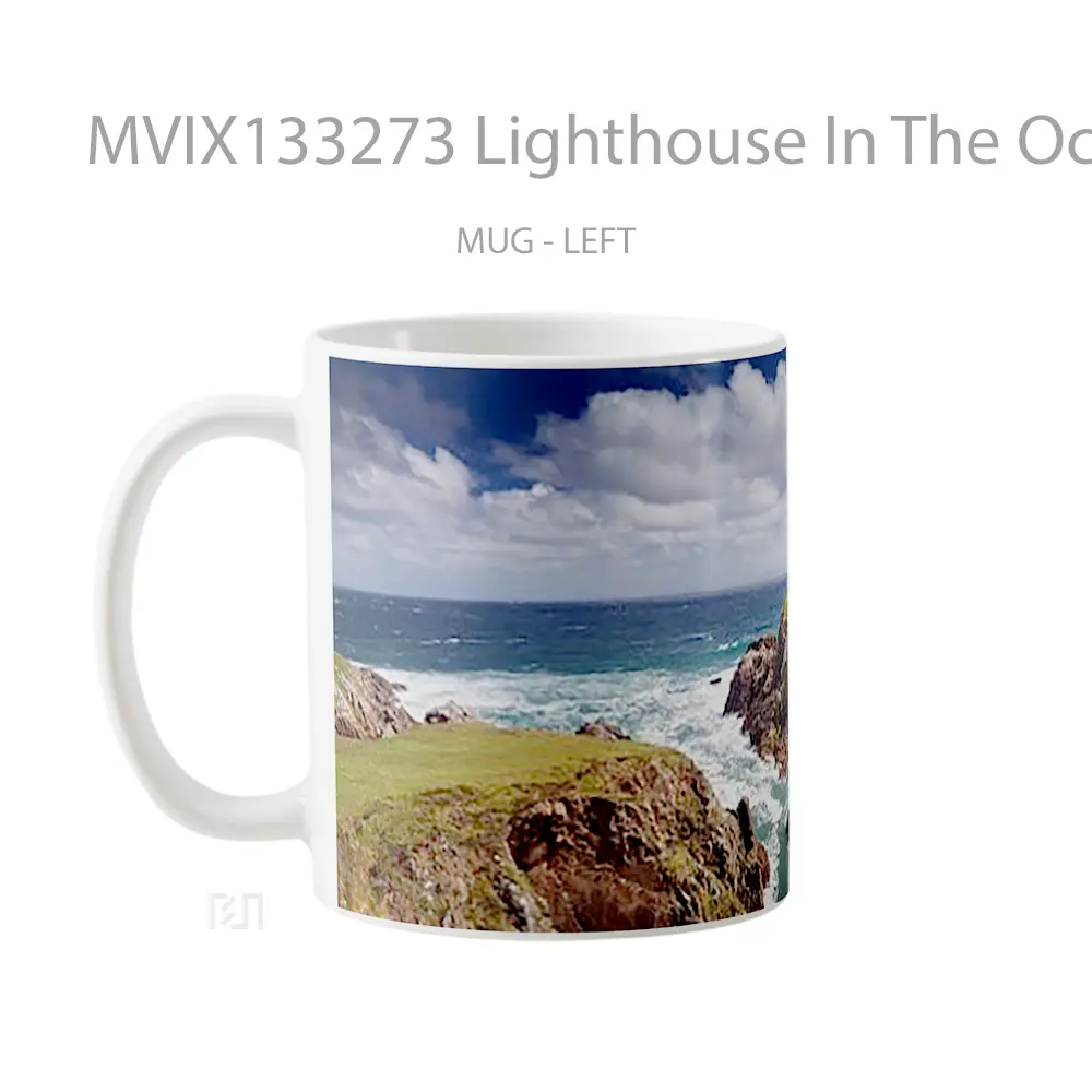 Mug Lighthouse In The Ocean Gelas Pemandangan Alam - All-side / Desain