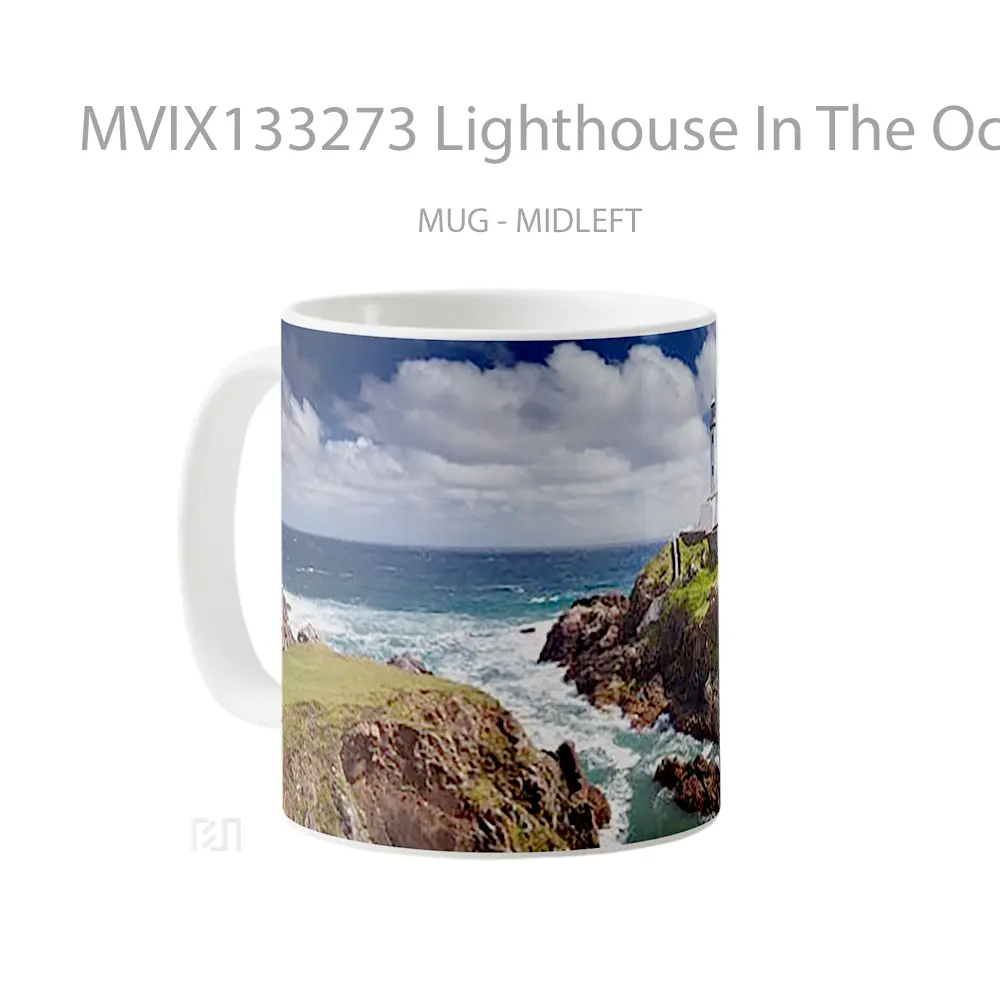 Mug Lighthouse In The Ocean Gelas Pemandangan Alam - All-side / Desain