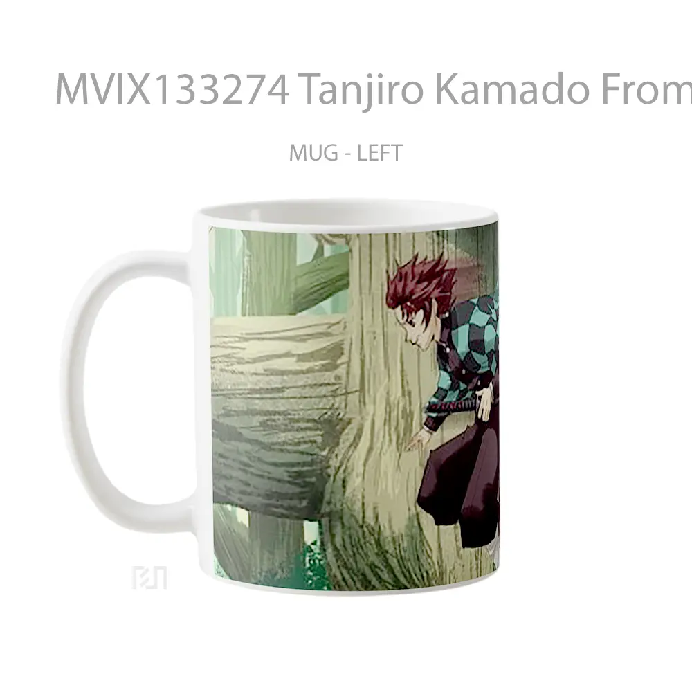 Mug Tanjiro Kamado From Demon Slayer V5 Cangkir Anime - All-side / Desain