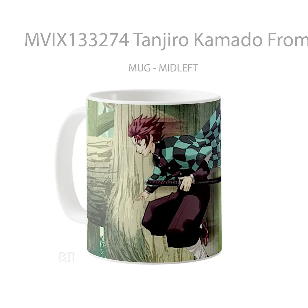 Mug Tanjiro Kamado From Demon Slayer V5 Cangkir Anime - All-side / Desain