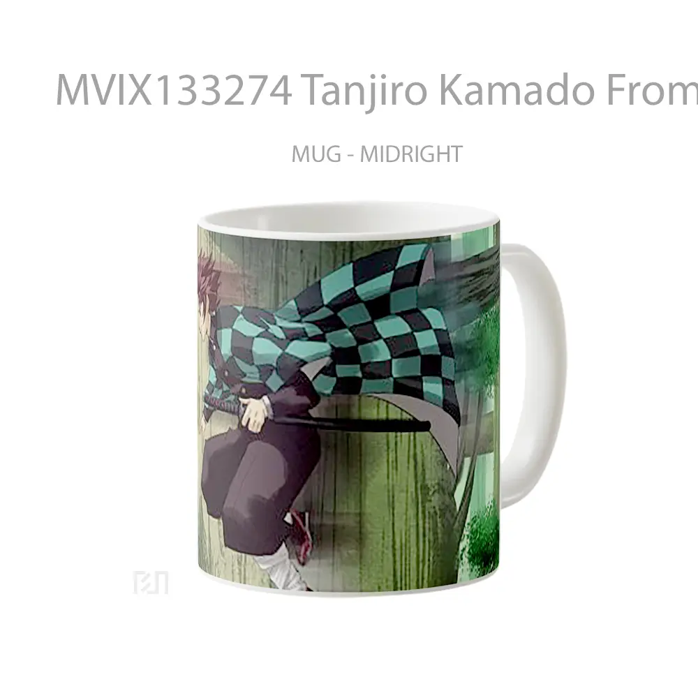 Mug Tanjiro Kamado From Demon Slayer V5 Cangkir Anime - All-side / Desain