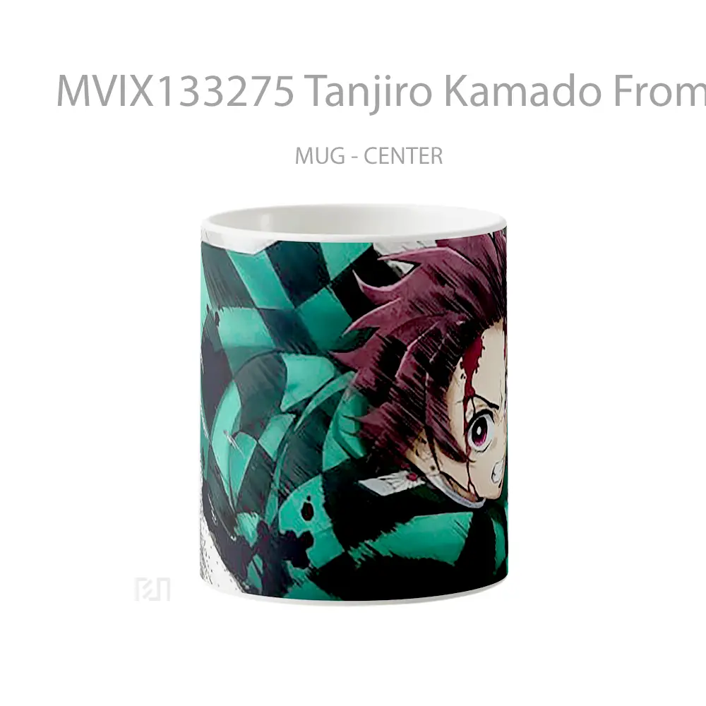 Mug Tanjiro Kamado From Demon Slayer V6 Cangkir Anime