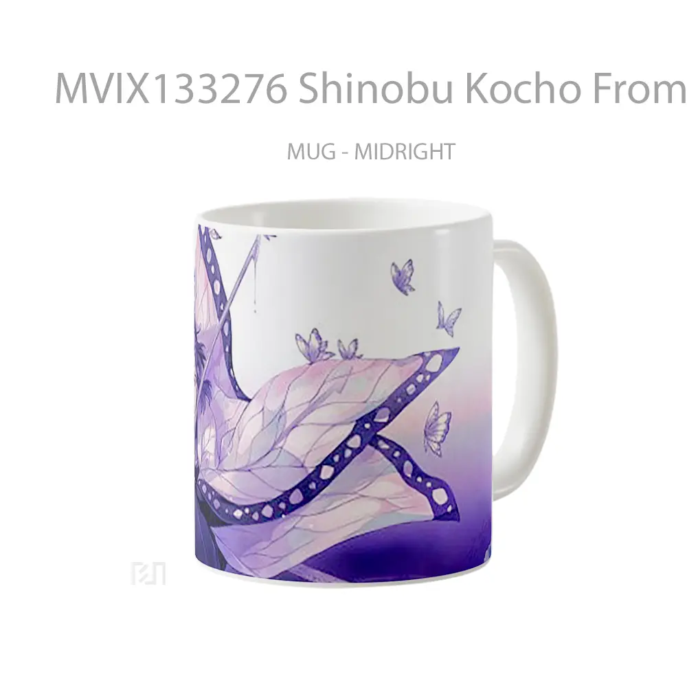 Mug Shinobu Kocho From Demon Slayer V4 Cangkir Anime - All-side / Desain