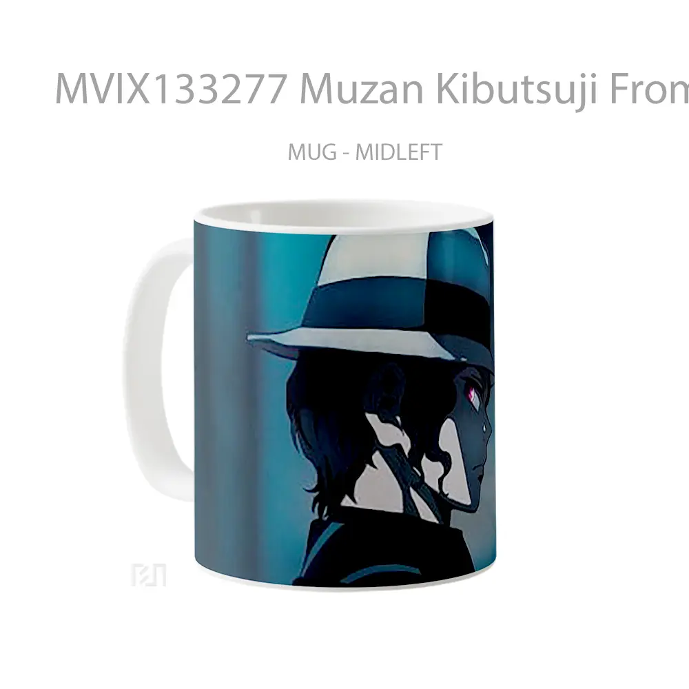 Mug Muzan Kibutsuji From Demon Slayer V2 Cangkir Anime - All-side / Desain