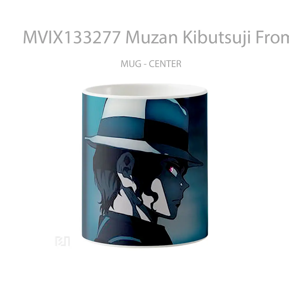 Mug Muzan Kibutsuji From Demon Slayer V2 Cangkir Anime