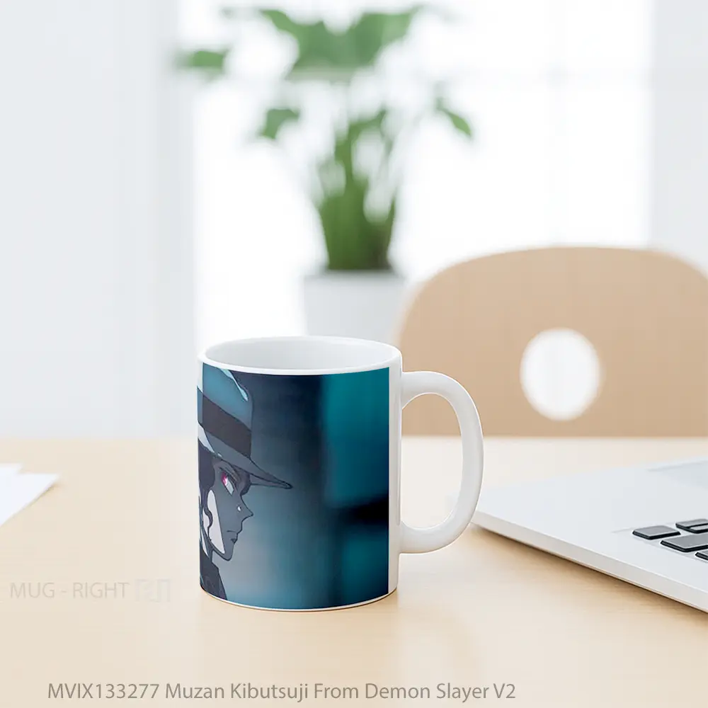Mug Muzan Kibutsuji From Demon Slayer V2 Cangkir Anime - All-side / Desain