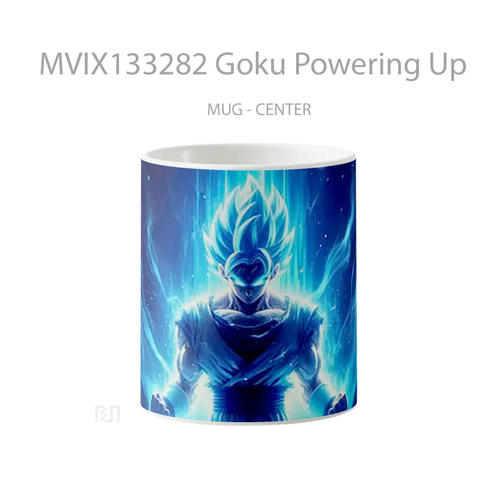 Mug Goku Powering Up Cangkir Anime