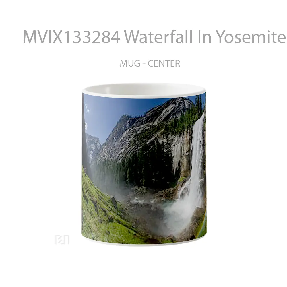 Mug Waterfall In Yosemite National Park Gelas Pemandangan Alam