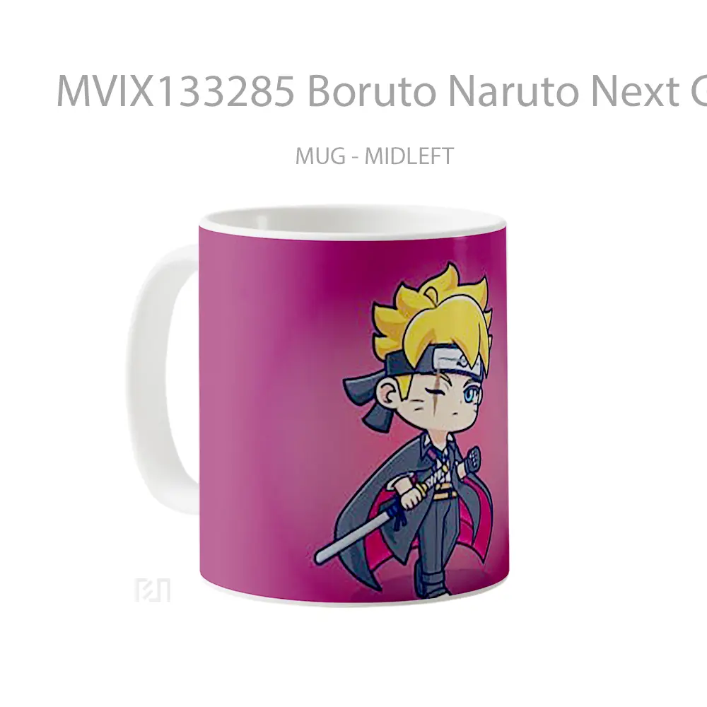 Mug Boruto Naruto Next Generations V2 Cangkir Anime - All-side / Desain