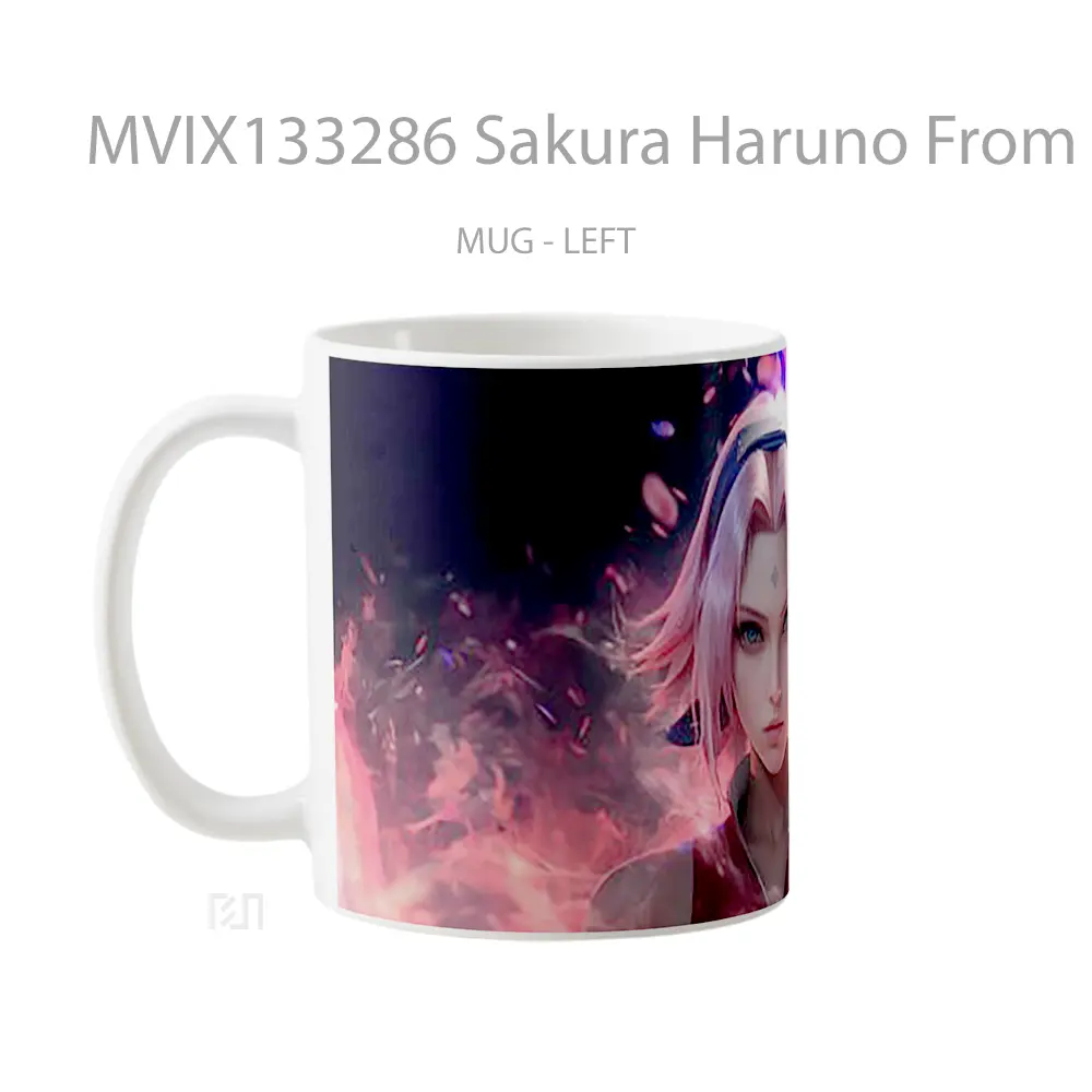 Mug Sakura Haruno From Naruto Anime V1 Cangkir Anime - All-side / Desain