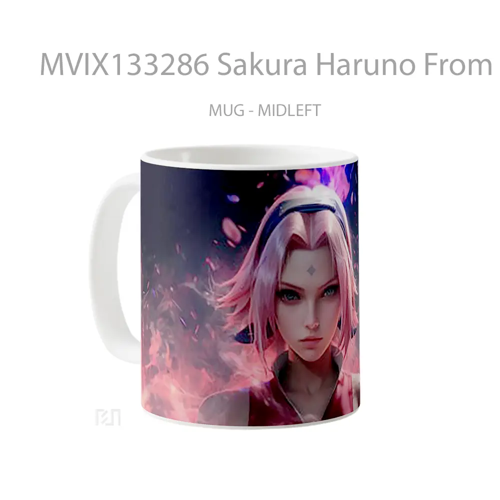 Mug Sakura Haruno From Naruto Anime V1 Cangkir Anime - All-side / Desain