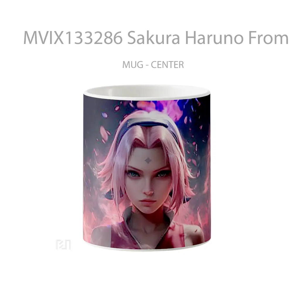 Mug Sakura Haruno From Naruto Anime V1 Cangkir Anime