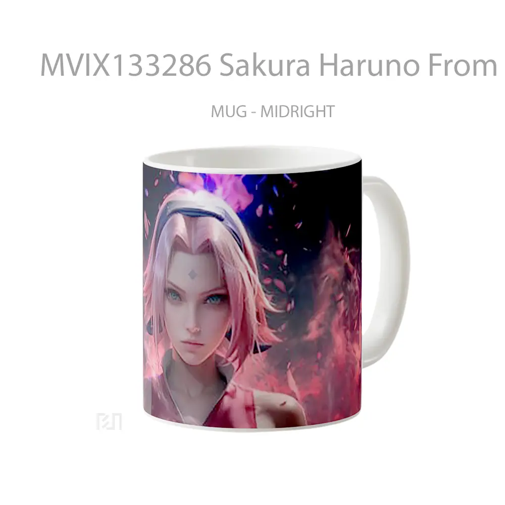 Mug Sakura Haruno From Naruto Anime V1 Cangkir Anime - All-side / Desain
