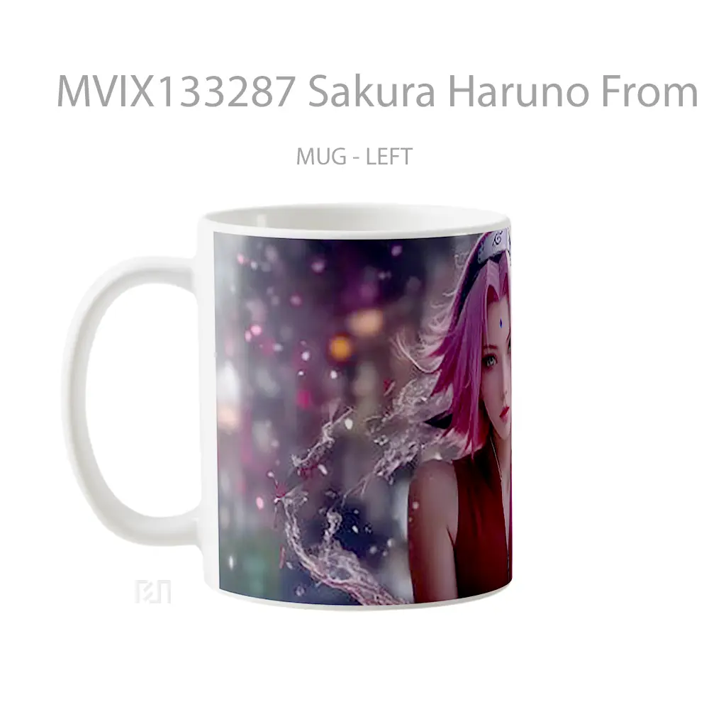 Mug Sakura Haruno From Naruto Anime V2 Cangkir Anime - All-side / Desain
