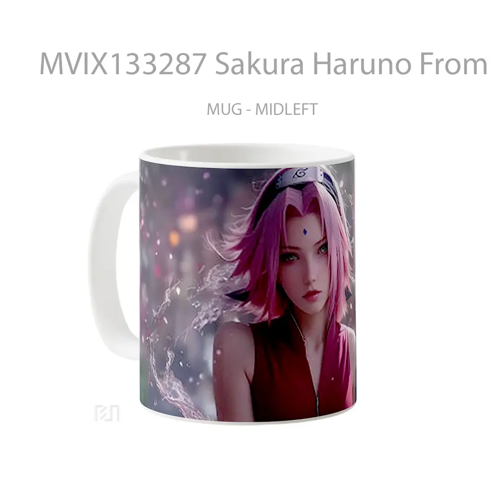 Mug Sakura Haruno From Naruto Anime V2 Cangkir Anime - All-side / Desain