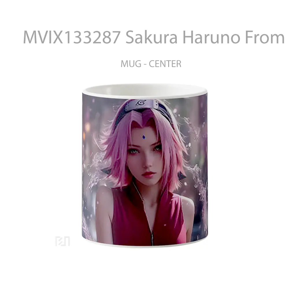 Mug Sakura Haruno From Naruto Anime V2 Cangkir Anime