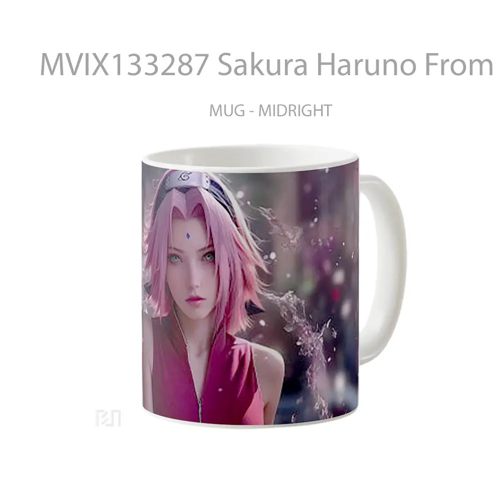 Mug Sakura Haruno From Naruto Anime V2 Cangkir Anime - All-side / Desain