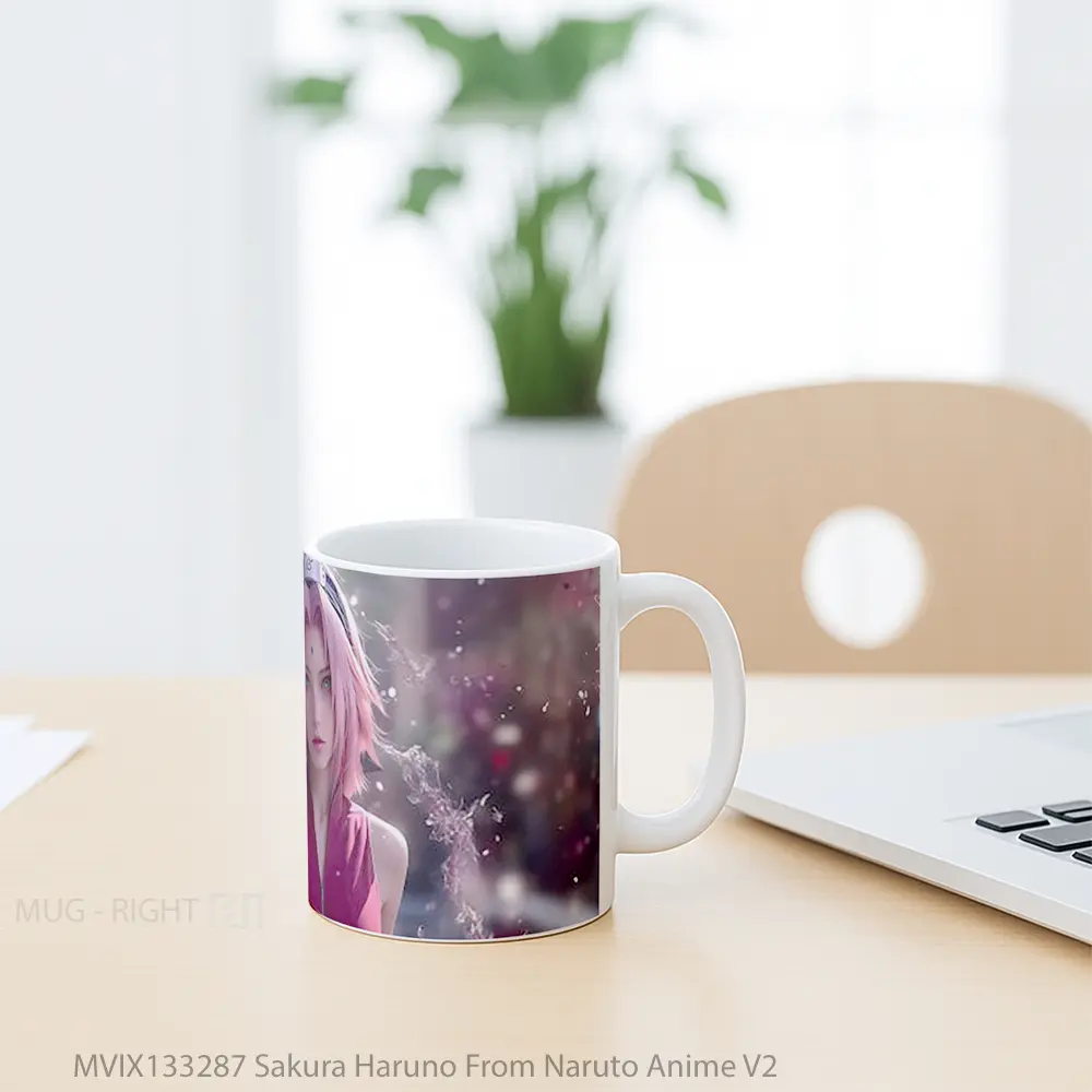 Mug Sakura Haruno From Naruto Anime V2 Cangkir Anime - All-side / Desain