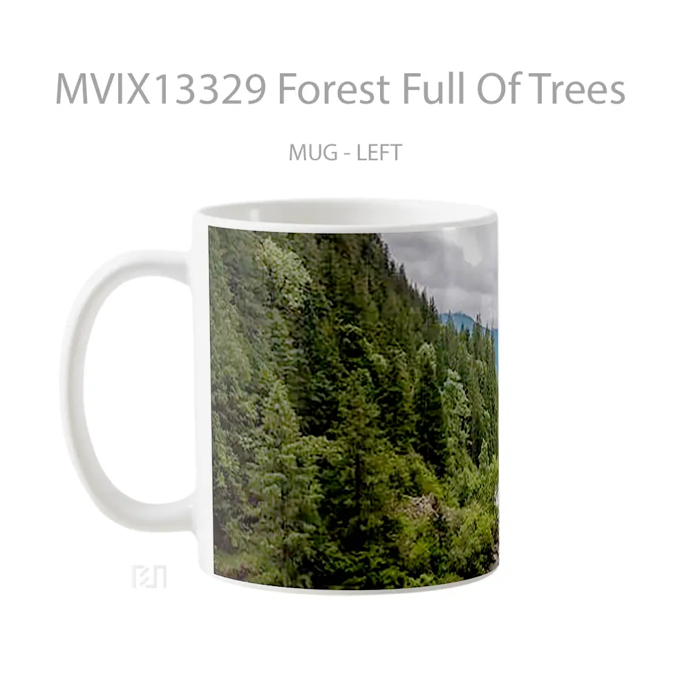 Mug Forest Full Of Trees Gelas Pemandangan Alam - All-side / Desain
