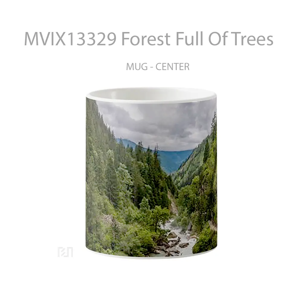 Mug Forest Full Of Trees Gelas Pemandangan Alam