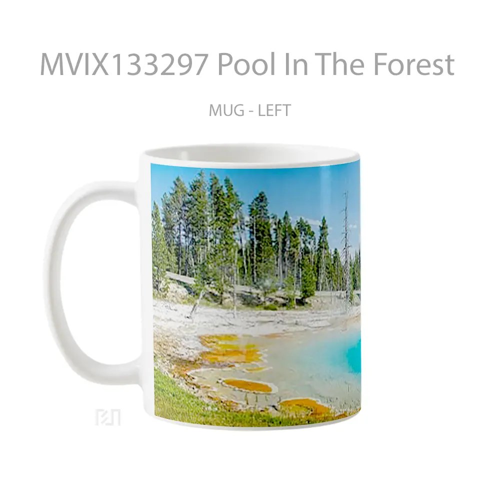 Mug Pool In The Forest Gelas Pemandangan Alam - All-side / Desain