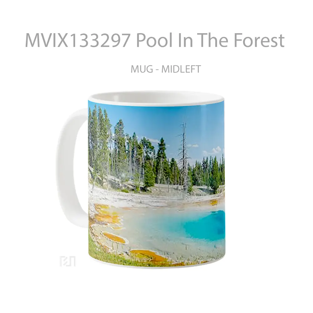 Mug Pool In The Forest Gelas Pemandangan Alam - All-side / Desain
