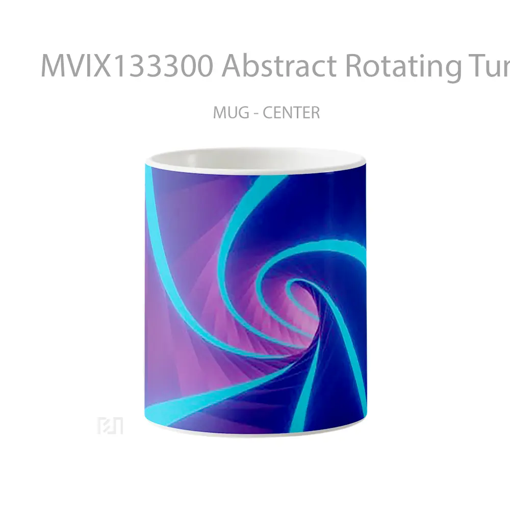 Mug Abstract Rotating Tunnel Of Lights Gelas Seni Modern