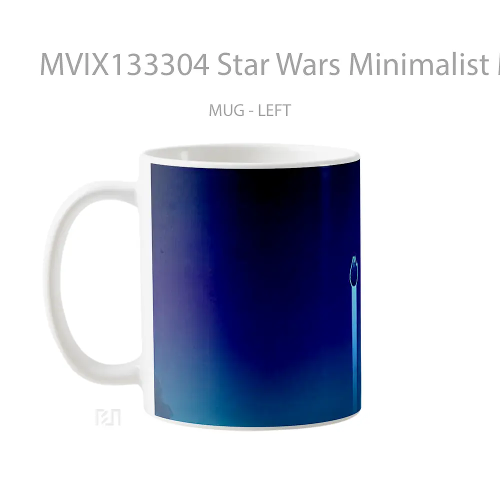 Mug Star Wars Minimalist Millennium Falcon Gelas Star Wars - All-side / Desain