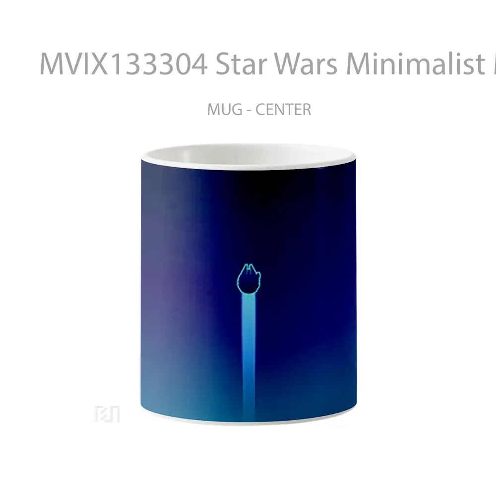 Mug Star Wars Minimalist Millennium Falcon Gelas Star Wars