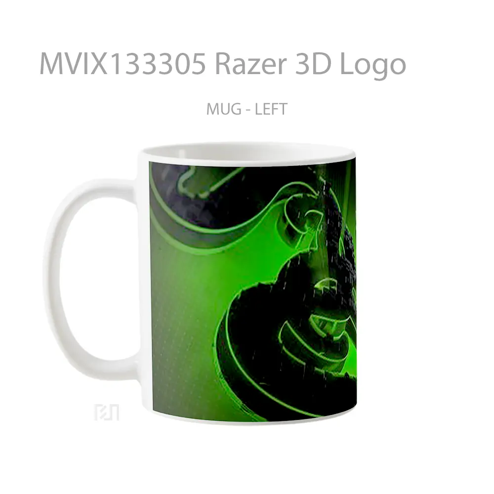Mug Razer 3D Logo Gelas Keramik Unik - All-side / Desain