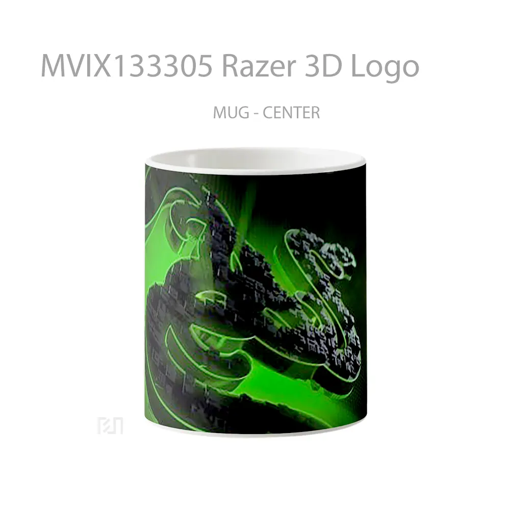 Mug Razer 3D Logo Gelas Keramik Unik