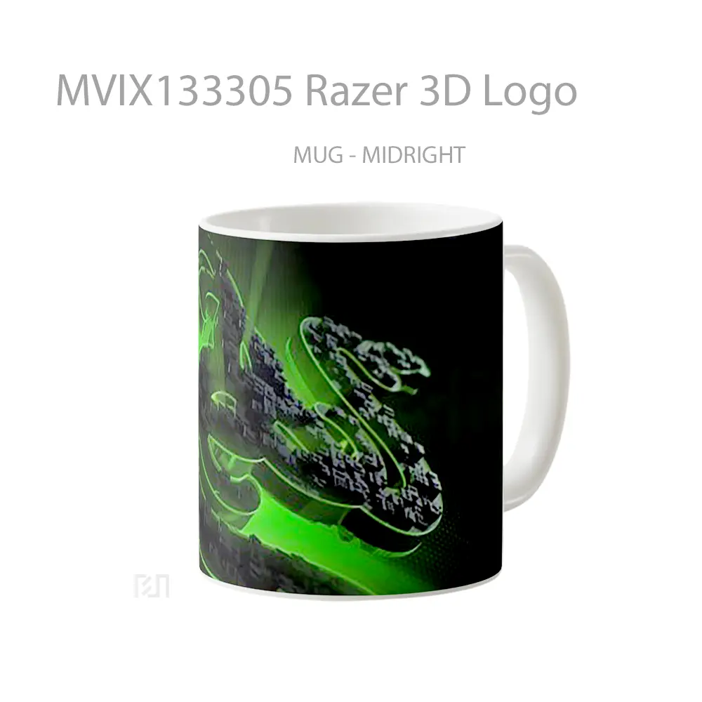 Mug Razer 3D Logo Gelas Keramik Unik - All-side / Desain
