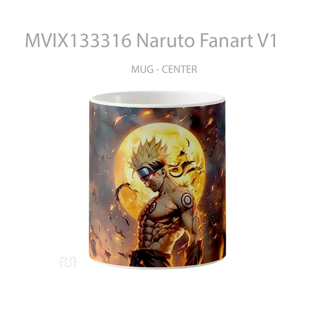 Mug Naruto Fanart V1 Cangkir Anime