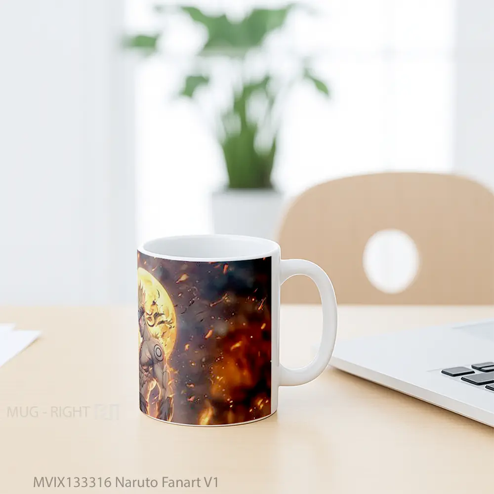 Mug Naruto Fanart V1 Cangkir Anime - All-side / Desain