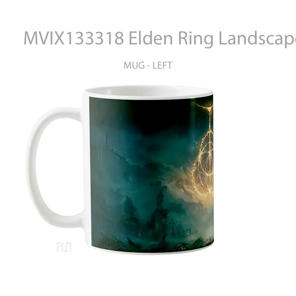 Mug Elden Ring Landscape Gelas Pemandangan Alam - All-side / Desain