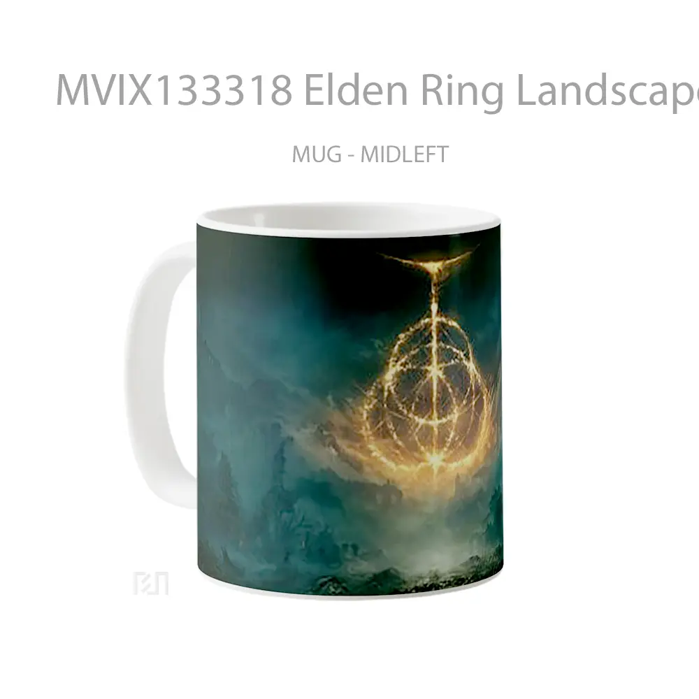 Mug Elden Ring Landscape Gelas Pemandangan Alam - All-side / Desain
