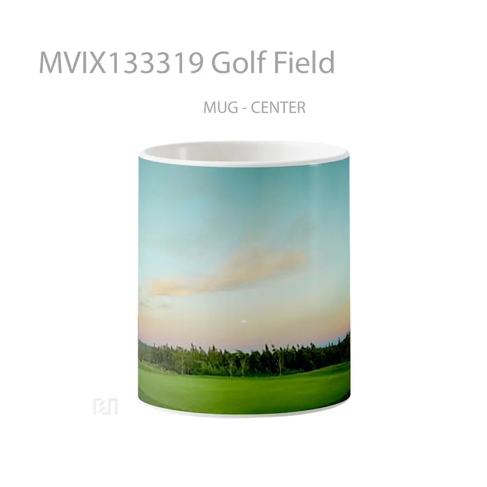 Mug Golf Field Gelas Pemandangan Alam